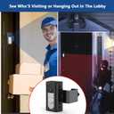 KIMILAR Anti-Theft Video Doorbell Mount Compatible with Ring/Blink Wireless Video Doorbell, Adjustable Mounting Bracket Accessories for Houses, Apartments, Businesses, Not for Blink 2nd Gen