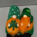 Juegoal 2 Pack St. Patrick's Day Plush Gnomes, 17'' Tall Handmade Leprechaun Decorations Green Hat Swedish Tomte, Irish Shamrock Elf Scandinavian Holiday Lucky Gift for Home Tabletop Ornament