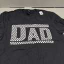 Checkered Dad Black White Funny Dad Father's Day Mens Funny T-Shirt