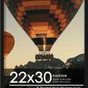 Fisnish 22x30 Picture Frame Black, with HD Plexiglass Durable and Scratch-proof for Horizontal or Vertical Wall Mounting, 1 Pack