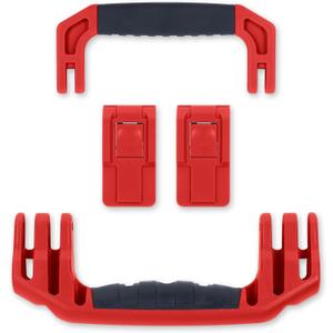 Pelican 1535 Replacement Handle & Latch Set by ColorCase - Red - Handle and Push Button Latches