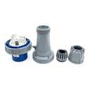 63A 3Pin Male Plug,(Compatible with 60amp),Industrial Waterproof Connector,Quick-Assembly Screw-Terminatio ,IP67 Aviation Receptacle for High-Power Equipment,IEC60309 220V-250V 2P+E 6H