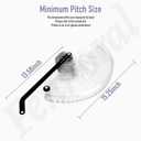 089240023710 Miter Saw Blade Guard Replacement Compatible with Ryobi TSS121T, TSS120L, TSS121, 12" Miter Saw - Lower Blade Guard 089041016704 089240023707