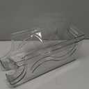 Stackable Refrigerator Organizer, Soda Can Dispenser Pop Cans Container Beverage Holder with Lid for Fridge, Freezer, Kitchen, Clear Plastic Storage Bins-Holds 10 Cans Each (Clear)