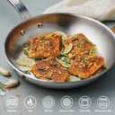 Tramontina Tempo Tri-Ply Base Stainless Steel 10-Inch Frying Pan, Induction-Ready Skillet, Oven-Safe, Dishwasher-Safe