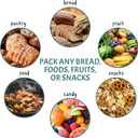 Reusable Plastic Bread Bags for Homemade Bread - 200 Pack Clear Bag with Ties For An Airtight Moisture-free Preservation and Storage - Loaf for Home Bakers and Bakery Owners