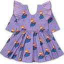 monica + andy Let's Dance Double Ruffle Dress, Size 10, Disney's Frozen Anna, 100% Organic Kids Clothes for Girls, Long Sleeve, Sustainable Super Soft Fabric, Sizes for Kids, Toddler & Infant, 10 Years