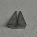 Pyramid Sinkers Fishing Weights, Saltwater Fishing Sinkers for Surf Fishing Gear Tackle - 1oz, 2oz, 3oz