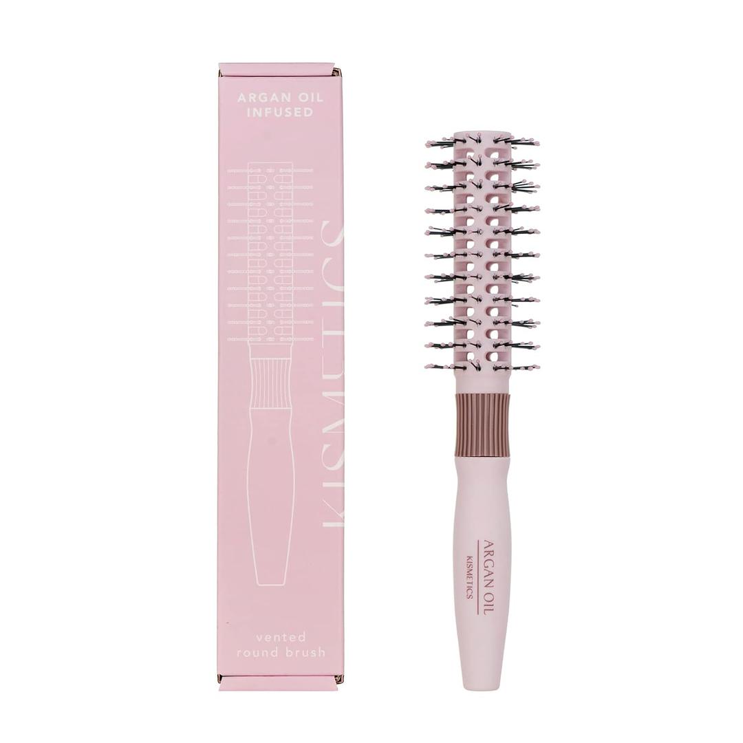 Argan Oil Infused Vented Round Brush, Fast Dry Round Brush, 24mm, All Hair Types