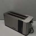 Mueller UltraToast Full Stainless Steel Toaster 4 Slice, Long Extra-Wide Slots for Bagels and Waffles, 6 Browning Levels, LED Display, Cancel/Defrost/Reheat Functions & Removable Tray, Kitchen Gadgets