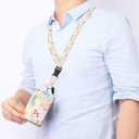 ID Badge Holder with Retractable and Detachable Lanyard, Cute Badge Reel Breakaway Lanyard with Carabiner Clip for Women, Teachers, Nurses, Students, Perfect Work and Office(Colorful Floral)