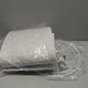 Lampshades Set of 2, Drum Lampshades 11.6" Top x 12.6" Bottom x 9.8" High, Seaside village Medium Lampshades (Spider Fitter), Beige Lampshades Natural Linen Hand Crafted, Easy Assembly Required