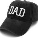 Mom and Dad Hats New Dad Mon Parents Gifts for Couples Fathers Day Embroidered Baseball Caps (Gray)