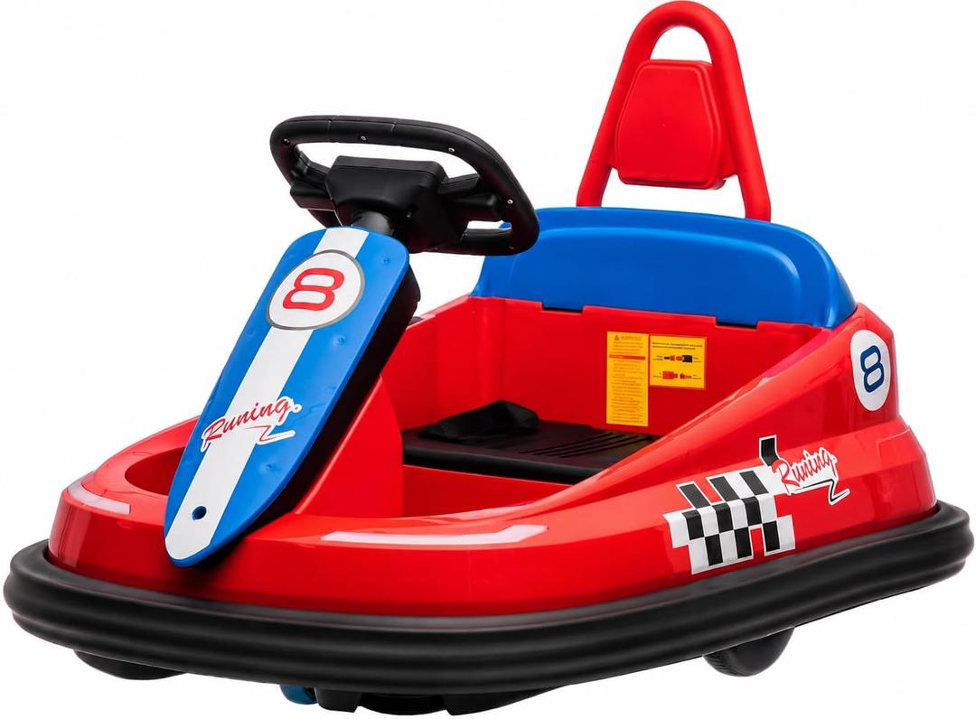 Garvee Kids Electric Bumper Car, 360°Spin Ride On Toy, Music, Horn