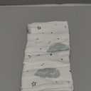 Bearmoss Muslin Burp Cloths, 100% Cotton Baby Burping Clothes, Large Extra Soft Absorbent for Unisex Newborn Boy and Girl, 20x10in, 6 Pack, Blue Print