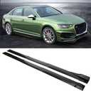 for Universal Car Side Skirt Extension Rocker Panel Body Kit Lip Splitters 6pcs Gloss Black