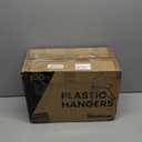 NEATERIZE Clothes Hangers Plastic 100 Pack For Adults - Plastic Hangers, The Perfect Coat Hanger and Space Saving Clothes Hangers for Closet, Percheros Ganchos para Colgar Ropa Hangars - White Hangers