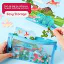 SYNCFUN 4 Packs Magical Dinosaur Wooden Puzzles Glow in The Dark, 35 & 24 PCS Puzzles Board for Preschool Educational Toddlers, Dinosaur Toys for Kids Ages 3-5 Birthday Valentine Easter Gifts