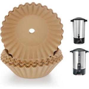 Aieve Coffee Paper Filter, 100 Pcs Extra Large Percolator Coffee Filters Compatible with Hamilton Beach 45 Cup 40515G 40519G, Percolator Filters with Pre-punched Holes for Catering Home Party Office