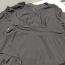 BerryGo Womens Flowy Maxi Dress Chiffon Long Sleeve Slit V Neck Casual Ruffle Tiered Boho Fall Wedding Guest Long Dress (Black, X-Large)