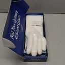 LANON Liquid Silicone Gloves, Heat Resistant Oven Gloves with Fingers, Food Grade, Waterproof, White, Large