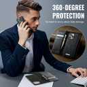 Wallet Case for iPhone 14 Pro Max Compatible with Magsafe, 2-in-1 PU Leather Flip RFID Blocking Card Holder Stand Shockproof Magnetic Detachable Cover for iPhone 14 Pro Max Case 6.7", Black