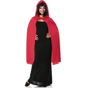 Rubie's Costume Co Hooded Cape 3/4 Length Role Play Costume (Red) 
45-Inch