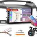 [4G+64G] 8 Core Android Car Radio for Toyota Camry 2000 2001 2002 2003 2004 2005 2006, 9 inch Touch Screen Camry Stereo, Carplay/Android Auto/32EQ DSP/Bluetooth/WiFi +AHD Backup Camera +MIC