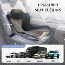 Car Seat Cushion, Truck Driver Seat Cushion L-Shaped Lumbar Support Pillow, Memory Foam Seat Cushion Ergonomic Back Support, Comfort & Support for Long Sitting, Alleviate Back Pain