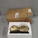 QIANLING Abstract Art Sculpture, Infinity Loop Symbol Sculpture, Abstract Decorative Statue, Gold Knot for Home Accents Decor, Decorativas Modernas for Coffee Table, Entryway, Living Room, Office