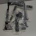 Pyle Portable Dual Laptop Stand - Standing Table with Adjustable Height, Ergonomic Design & Anti-Slip Prongs for DJ Mixer, Sound Equipment, Workstation, Gaming & Home Use - PLPTS38, Black