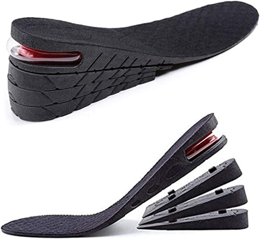 Height Increase Insoles, 4-Layer Shoe Lifts Elevator Insole 2.95inches(7.5 cm) Heels Lift Inserts for Men and Women
