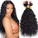 Afro Kinky Curly Human Hair Bundles 34 34 34 Inch Natural Black Double Weft Remy Hair Extensions Raw Curly Wave Bundles Human Hair Daily Wear Soft And Healthy