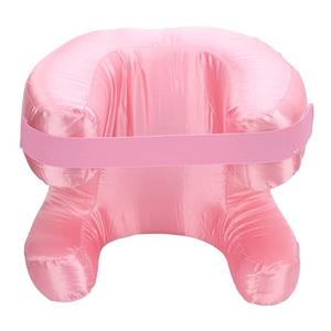 CHEOTIME Face Pillow, Silk Fabric Memory Foam Pillow Soft Cushioning Ergonomic Neck Beauty Pillow for Back Sleep (Pink)