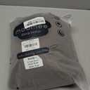 MooMee Fitted Bottom Sheet Only 100% Washed Cotton Linen Like Textured Breathable Durable Soft Comfy Deep Pocket Fits Mattress up to 17" (Cocoa Brown, Queen)