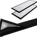 Nkiy Quen 2 Pcs 3 Layers Outdoor Pipe Cotton Insulating Tube, 24 x 8 Inch 600D Water Pipe Insulation Wrap, Universal Winter Pipes Insulation Sleeve for Freeze Protection