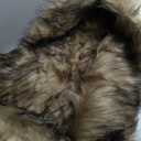 Luxury Plush Faux Fur Throw Blanket, Long Pile Brown with Black Tipped Blanket, Super Warm, Fuzzy, Elegant, Fluffy Decoration Blanket Scarf for Sofa, Armchair, Couch and Bed, 60''x 80''