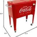 Leigh Country CP 98105 60 Qt Coca-Cola Ice Cold (Embossed) Cooler, Red