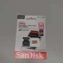 SanDisk 128GB Ultra microSDXC UHS-I Memory Card with Adapter - Up to 140MB/s, C10, U1, Full HD, A1, MicroSD Card - SDSQUAB-128G-GN6MA [New Version]