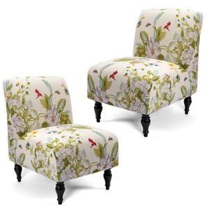 Liykimt Armless Accent Chair Cover Slipcover,Slipper Chair Cover Super Fit Stretch Spandex Removable Washable for Armless Chair Furniture Protector Covers for Living Dining Room Hotel, 2