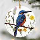Kingfisher Bird Christmas Ornaments: Christmas Tree Ornaments, Holiday Decor for Bird Lovers, Stocking Stuffers, Gift Ideas, Xmas Gifts & Gifts for Women