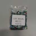 Honoson LED 5 mm Christmas String Lights Replacement Bulbs LED Wide Angle Wire Light Set Indoor Outdoor Home Decor Festival Decorations for Xmas Tree Lights(Colorful Bulb,60 Count) (Green Base with Colorful Bulb)