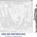 Hefty Shrink-Pak Mattress Bags for Moving - King/California King Size | Heavy Duty & Water Resistant Vacuum Compression Mattress Bag, Storage Protection Mattress Cover for Moving