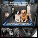 2.0 Truck Hard Bottom Back Seat cover for Large Dogs, XL, Black