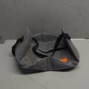 SLEEPING LAMB Cowboy Hat Box for Travel and Storage, Collapsible Cap Organizer Case with Handles & Shoulder Strap for Men Carry Cap Bag, Soft and Large Hat Box for Women Storage for Closet, Grey (16.5'')