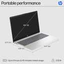 HP 15.6-inch Laptop, HD Touchscreen Display, AMD Ryzen 3 7320U, 8 GB RAM, 128 GB SSD, AMD Radeon Graphics, Windows 11 Home in S Mode, Natural Silver, 15- fc0099nr