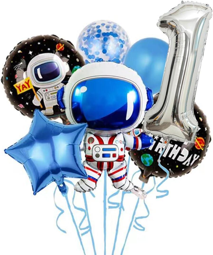 1st Birthday Party Sign, Outer Space Themed Party Balloons, Astronaut Spaceman Helium Foil Balloons For Baby Shower Party, Birthday Party Decorations 1st Birthday Party Sign, Outer Space Themed Party Balloons, Astronaut Spaceman Helium Foil Balloons For Baby Shower Party, Birthday Party Decorations