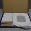 4PCS Bed Sheet Holder with Lock Strips, Heavy Duty Open Corner Bedsheet Clips with Straps Mattress, Easy Installation, Keep Sheets Firm and Tight, No More Loose Sheets (Milky White)