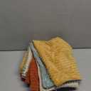 MIULEE Teal Orange Decorative Throw Pillow Covers 18x18 Inch Set of 4 Boho Corduroy Striped Cushion Cases Modern Farmhouse Patchwork Pillow Cases for Couch Sofa Bedroom Home Decor