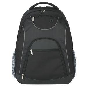 Backpack Grey/Black – Reflective Tech Backpack with Compartment – Multiple Organizer Pockets 2 pcs
